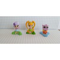 Коллекционные игрушки из Киндер сюрприза. Pop Pixie, 2011. DC-162, DC-169, DC-172. 14