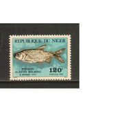 Нигер-1984(Мих.882),  ** ,   Морская  Фауна , Рыбы, (Одиночка)