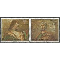 Сан-Марино. Живопись Донато Браманте. 1969г. Mi#927-28. Серия.