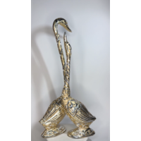 Статуэтки Два лебедя Металл Индия