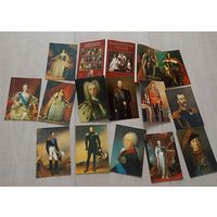 Карманный календарь набор Императоры России 2002 13 штук с обложкой комплект живопись