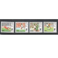 Фиджи-1989(Мих.606-609)  , **  , Спорт, Футбол,ЧМ-1990(полная серия)