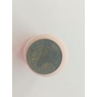 1 песета 1947 (в звезде 52) год Испания  лот 44