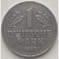 Германия 1 марка 1983 г. F