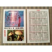 Карманный календарик. Наука и жизнь . 1989 год