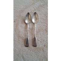 Две чайные ложки. Серебро 84