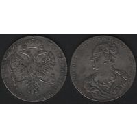 Копия Россия km168 1 рубль 1726 год  (6873