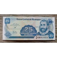 Werty71 Никарагуа 25 сентаво 1991 UNC банкнота