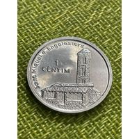 Андорра 1 сантим 2003 г ( Церковь Сант Микель Энголастерс Жоан Энрик Вивес Сицилия