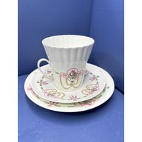 Чайная пара Царица цветов - роза Фарфор