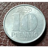 Германия - ГДР 10 пфеннигов, 1967     ( 1-5-5 )