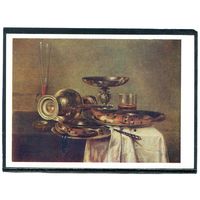 Виллен Клас Геда. Натюрморт с селедкой. Изд.1959