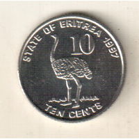 Эритрея 10 цент 1997