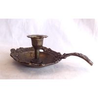 Подсвечник переносной Бронза 16 х 10 см Германия