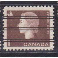 Известные люди личности  Королева Елизавета II Канада 1962 год  лот 10 Предварительное гашение или надпечатка