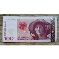 Werty71 Норвегия 100 крон 2016 банкнота