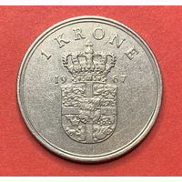 Дания 1 крона 1967г.