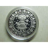 Беларусь 1 рубль 2009г.Дева.Знаки Зодиака.