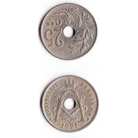 25 сантимов Бельгия 1921 года