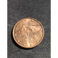 Словакия 1 евроцент 2020