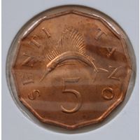 Танзания 5 центов 1982 год