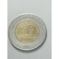 Доминиканская республика 10 песо 2008 года .