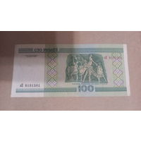 100 рублей 2000 серия аЕ