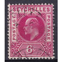 76.BrKSe. Великобритания. Колонии. Сейшельские острова. Эдуард. Стандарт. 6C. 1906 г. Mi.#54.