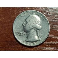 США 25 центов 1966 квотер