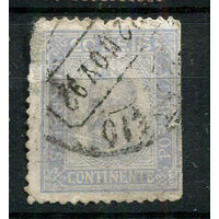 Португалия - 1892/1894 - Король Карлуш I 20R - (есть надрыв) - [Mi.69yB] - 1 марка. Гашеная.  (Лот 19Jw)-T9P1