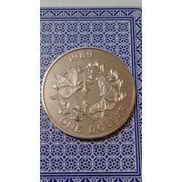 Бермуды 1 доллар 1989 бабочка Монарх