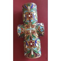 Монетница. Серебро, 84 проба, эмаль, позолота. Состояние! Редкость.