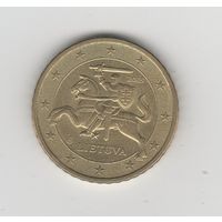 50 евроцентов Литва 2015 Лот 8832