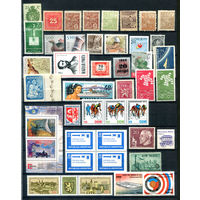 Марки разных стран 1 - есть полные серии - 40+ марок - MNH, MLH, MH, чистые, без клея. #O-W-50-E-1
