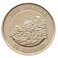 Дания 20 крон, 2006 Три брата, западное побережье Гренландии UNC
