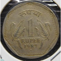 Индия 1 рупия 1987 г