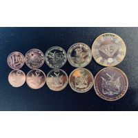 Намибия 2025 набор 5 монет UNC