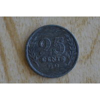 Нидерланды 25 центов 1942
