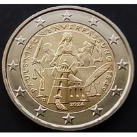 Германия 2 евро, 2024 D 175 лет Конституции Паульскирхе UNC