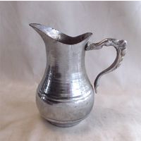 Кувшин медный Молочник Серебрение