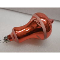 Игрушка ёлочная Колокольчик Оранж, стекло. СССР