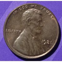 1 цент 1981  США