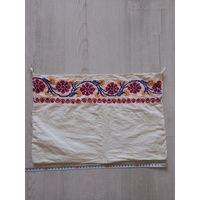 Сумка,  торба вышитая старинная домотканая