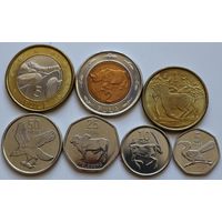Ботсвана Набор 7 монет (5, 2, 1, 50, 25, 10, 5) 2013 год