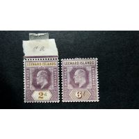 Великобритания\159в\Подветренные острова. Leeward Islands 1902-11  Король Эдуард VII кц11.5евр