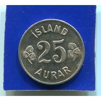 Исландия 25 эйре 1967 UNC