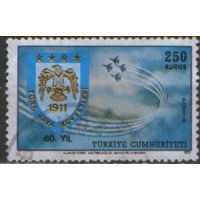 Марка из серии 1971г. Турция "60 лет ВВС"