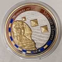 С рубля без мц! 1000 франков 2012 Бенин - сфинкс - серебро 999 пр