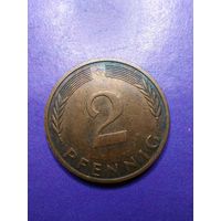 2 пфеннинга ФРГ 1974 G