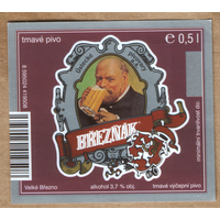 Этикетка пива Breznak Чехия Ф910